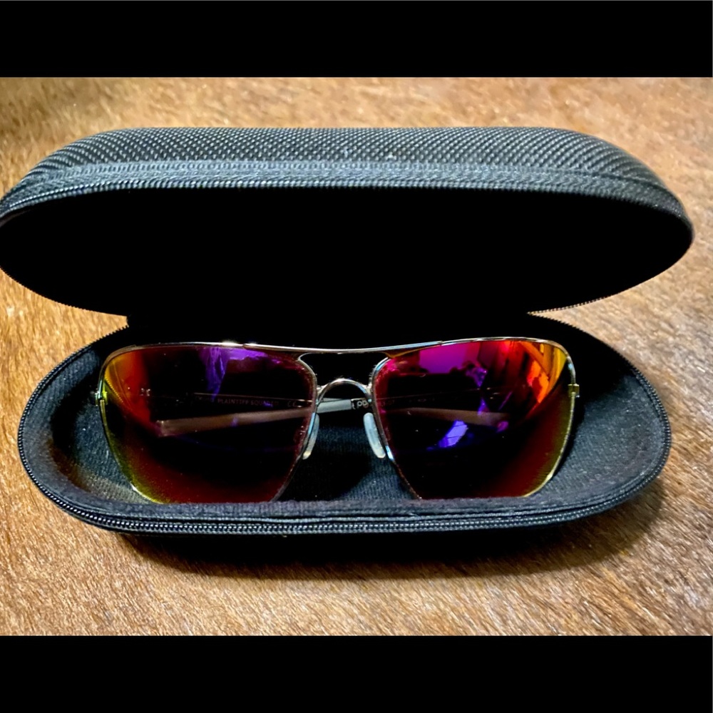 Oakley Plaintiff Squared Chrome/Fire Iridium